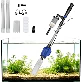 NICREW 3 in 1 Aquarium Electric Vacuum Cleaner, Water Change, 800 L/h, 16 W | Adjustable Flow | Stable Suction | Easy Assembl