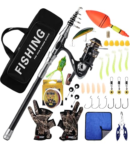 Shakespeare Firebird Travelmate Fishing Rod and Reel Combo Includes Spinning Rod, Reel Loaded With Line, Lures and Travel Case, Predator Fishing, Pike/Perch/Zander, Grey Sports & Outdoors