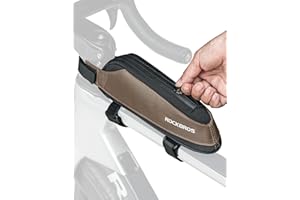 ROCKBROS Borsa Telaio Bici, Borsa Tubo Superiore, Borsello Triangolo Bicicletta, Grande Capacità, Adatto per MTB, Bici da Corsa, Gravel, Facile Installazione, 3 Modalità