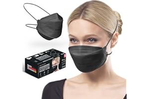 HARD FFP2 maski ochronne z taśmą z tyłu głowy, Made in Germany, maska FFP2, wydajność filtracji 99,5%, oddychające, Öko-Tex | pakowane pojedynczo – dla dorosłych