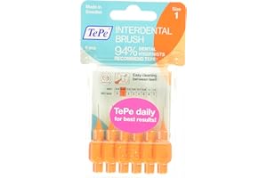 AZZUTORK Tepe 0.45 mm Interdent Orange Brushes - Pack of 6