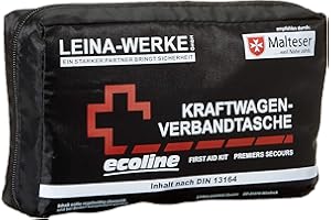 LEINA-WERKE Leina 11047 - Borsa di Pronto Soccorso per autoveicoli Compact Ecoline, 2 Colori Assortiti