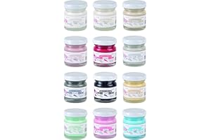 Amelie Prager Kit3001 - Pack de 12 botes de colores básicos para pintura a la tiza