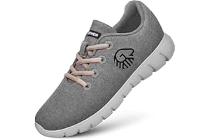 GIESSWEIN Merino Runners Women - Atmungsaktive Sneaker aus Merino Wool 3D Stretch, Leichte Damen Freizeit Schuhe mit Wechsel-Fußbett