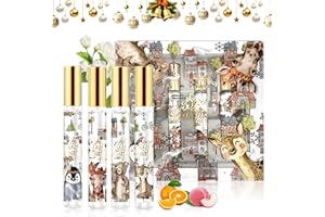SHOPPGO Set Profumi Donna, Set Profumo Donna Regalo, Profumi Mini Size Donna Elementi Natalizi, un Regalo Perfetto per la Famiglia e Gli Amici a Natale e per la Festa Della,Mamma, 4 * 10ml