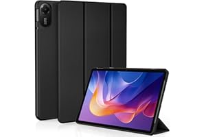 EasyAcc Coque avec Redmi Pad 2 11Pouces 2025 Tablette, Étui de Protection Fin avec Support pour Redmi Pad 2 2025, Noir