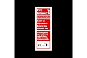 USSP&S Fire Blanket Plastic Sign - Emergency/Fire Extinguisher/Exit