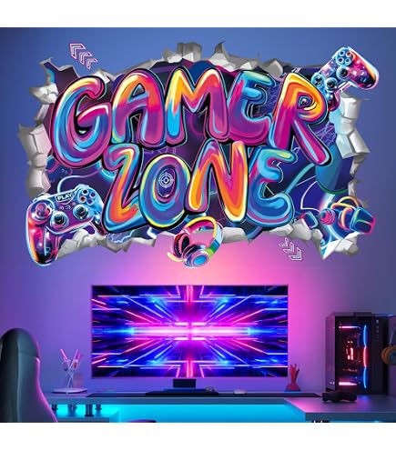 Cartello GAMIN ZONE 20x30cm In PVC: Scritta 'Eat Sleep Game Repeat' Per Stanza Gamer, Resistente Alle Intemperie - 5