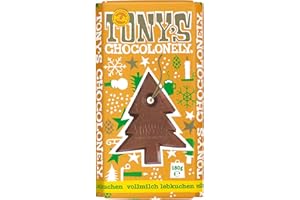 Tony's Chocolonely - Cioccolato al latte intero con pan di zenzero - 1 lavagna da 180 g - 32% cioccolato al latte - Vegetariano - Belgian Fairtrade Chocolate