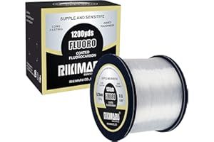 Rikimaru Fluoro Coated Fishing Line, 100% Fluorocarbon Coated Fishing Line