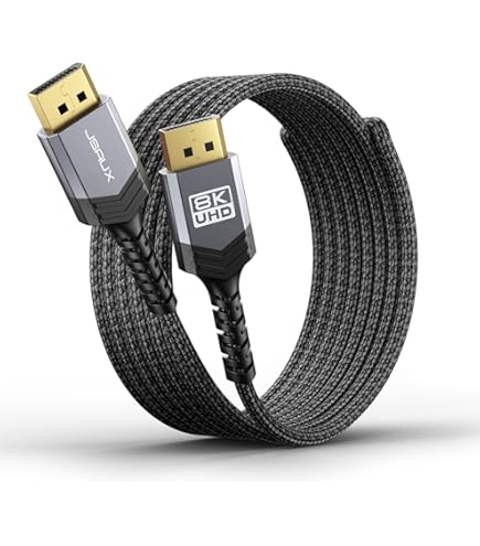 Stouchi Câble DisplayPort 1.4 240Hz 2M/6.6FT DP1.4 Prise en charge 8K@60Hz 4K@60Hz/144Hz/120Hz Stouchi Câble DisplayPort 1.4 240Hz 2M/6.6FT DP1.4 Prise en charge 8K@60Hz 4K@60Hz/144Hz/120Hz