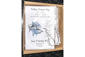 Flies4u Pulley sea fishing rigs mixed box of 5 rigs