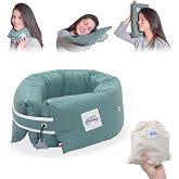 Coussin De Voyage Ergonomique 3 En 1 Le Petit Dormeur – Lavable, Fabriqué En France, Pour Avion, Train, Voiture