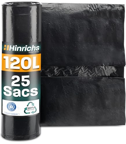 Support Sacs Poubelles 120L Hinrichs Réglable En Hauteur Avec Couvercle