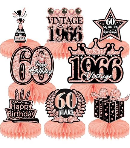 Hugttt - Tiara e fascia per 60° compleanno, 60° compleanno, con fascia in raso e cristalli, per feste di compleanno (60 anni