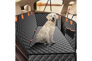 JOEJOY Coprisedile Auto per Cani Coprisedili Posteriore per Cani Telo Auto per Cani Telo Coprisedile Posteriore Cane Copertura Antigraffiato e Antiscivolo Panno Oxford Impermeabile Nero