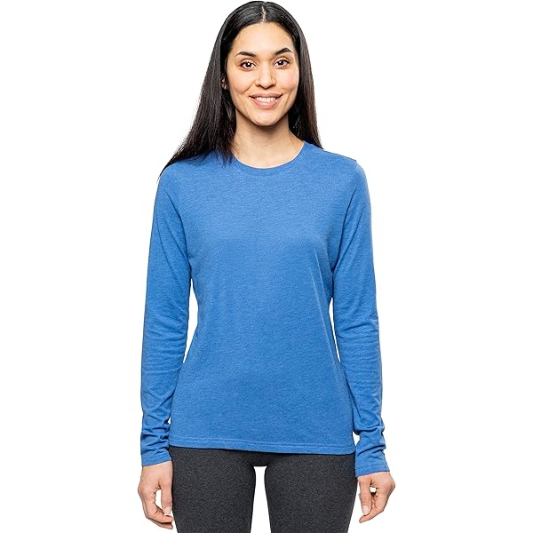 T-shirt Ajusté Cropped Manches Longues Rouge Foncé Femme