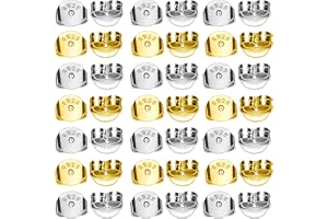 TOAOB 10 par 925 sterling silver örhänge stopp stift 5 x 5,5 mm storlek