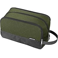 Elviros Travel Toilettas voor dames en heren, lichte make-uptas, hangende dopp-kit met scheervak, cosmetische organizer, kleine reistas, marineblauw, Donkerblauw, Toilettas