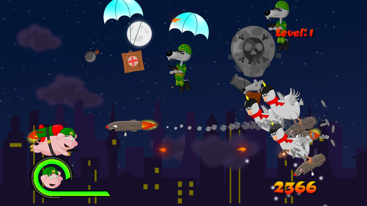 War Piggy Jetpack Pig Warrior Amazon.co.uk Apps & Games