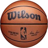 Wilson Basketbol NBA OFFICIAL GAME BALL, İ&ccedil; Mekan, Deri, Boyut: 7, Kahverengi
