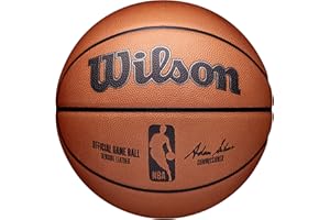 Wilson Oficjalna piłka do gry NBA, wewnątrz, skóra, rozmiar: 7, brązowa