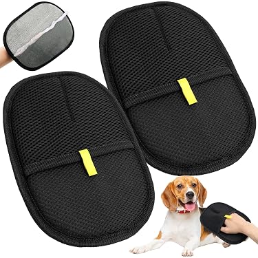 Lot De 2 Gants Magnétiques Réutilisables Pour Enlever Les Poils D'animaux - Électrostatique, Pour Canapé, Vêtements, Voiture