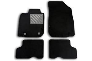 MTC AUTOMOTIVE Alfombrillas para Dacia Sandero -Stepway 2 de 2012 a 2019 Alfombrillas a Medida, Antideslizantes, talonera de Goma Reforzada, Botones de fijación