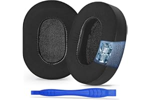 Aurivor Zamienne nauszniki do słuchawek Sony WH-1000XM5 z redukcją szumów, wysokiej jakości nauszniki XM5 z żelem chłodzącym, tkanina lodowo-jedwabna, gruba pianka z pamięcią kształtu