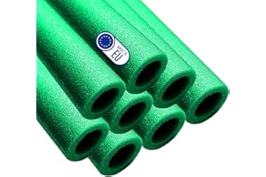 Clever Leon tubi in schiuma per trampolino, protezione universale per aste di trampolino, copertura in gommapiuma per aste del trampolino, imbottitura in schiuma 8 tubi verde