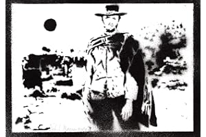 moreno-mata Clint Eastwood Autentico Graffiti Hecho a Mano Handmade Poster Peliculas El Bueno... Western Cuadros Decoracion Salon Modernos Regalos Originales para Hombre y Mujer