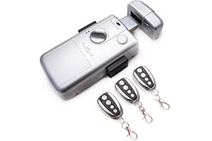 KEN ROD AIREL Cerradura 3 Mandos Cerradura Antibumping Cerradura Inteligente Cerradura Electronica con Mando Cerradura Puerta Interior Cerradura Electronica de Seguridad Plata