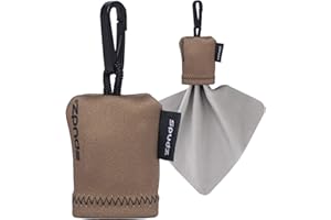 Alpine SPUDZ 10 x 10 Classic Lens Cloth In Pouch (Caramel) Phone Screen, Lenses, Glasses cleaning