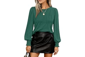 Teesho Damska bluzka z długim rękawem, na jesień, elegancka bluzka, tunika, bussiness, do pracy