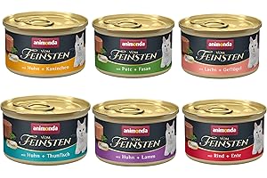 ANIMONDA VOM FEINSTEN vom Feinsten Mousse karma mokra (72 x 85 g), mokra karma dla kotów bez zbóż i cukru od animonda, świeże, mięsiste składniki