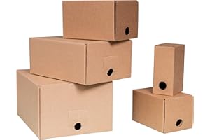 KARTON-BILLIGER Bag-in-Box Karton - für 1,5L,3L,5L,10L und 20L (10, 5 Liter)