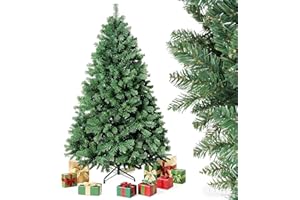 VBOOLAS Künstlicher Weihnachtsbaum 180 cm, Weihnachtsbaum künstlich mit Metallhalterung 100% PVC, 750 Spitzen und Schnellaufbau Klappsystem, Realistisch und dicht Christbaum