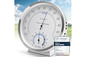 MAVORI® 2in1 Igrometro Termometro Analogico, Termometro Ambiente Interno Precisa Per La Misurazione Dell'umidità E Della Temperatura, Termometro Ambiente Interno Professionale Per Un Ambiente Sano