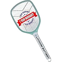 Weird Wolf Rechargeable Mosquito Bug Zapper Racket Bat with Bigger Li Battery, USB Charging and 1 Year Warranty