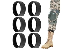 RAFIYU 3 pares de pinzas elásticas para pantalones de bicicleta, bandas elásticas para pantalones, botas, blusas, cinta de seguridad con cierre de velcro para senderismo, vadeo, pesca, uniformes