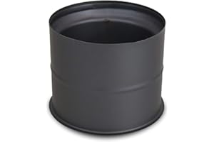 LANZZAS Tubo per stufa, rivestimento da parete, diametro DN 130 mm, colore: grigio ghisa – altri tubi della nostra gamma.