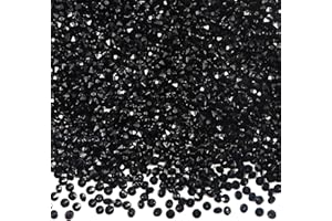 TOAOB THE ONE AND ONLY BABY TOAOB 5000 Pezzi 3 mm Nero Cristalli Decorativi Dispersione Diamante Acrilico Coriandoli per Vasi Riempitivi Matrimonio Feste Compleanni Artigianato Decorazioni Tavoli