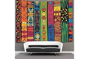 kaiyun Motivi africani Arazzo Da Parete,Tapestry Wall 3D Stampa Colorato,Utilizzato in Camera Da Letto,Soggiorno,Copriletto,Decorazione Murale 100cmx150cm