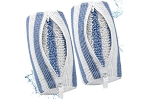 BoriYa Schuhwaschbeutel Waschmaschine,2 Stück Nikelon Waschbeutel Schuhe 360° Reinigung,2025 Upgrade Wäschesack Schuhe für Sneaker,Schuh Waschbeutel für Waschmaschine mit Abschließbarer Reißverschluss