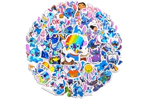 Chukua 100 Stück Stittch Sticker, Sitch Aufkleber Wasserfest, Sticker Jungen, Kinder Sticker Set Mitgebsel Kindergeburtstag Gastgeschenke für Skateboards, Bottle, Tablets, Schultaschen, Türen