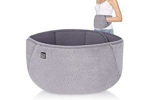 FIVAVA Wärmegürtel, Lendenheizkissen mit Usb-Anschluss, Heating Pad for Period Cramps, Dreistufige Thermoregulierung Wärmekissen Rücken, für Rücken, Bauch, Taillenschmerzen Grau