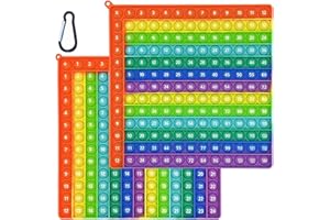GUHUPOY Pop it Multiplikationstabelle 12x12 Math Multiplikation Fidget Spielzeug 1x1 Lernen Spiel Multiplikationsbrett Popper Multiplikationstabelle Lindert Stress und Angst 12x12&12+12 Pop it Spielzeug