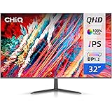 CHiQ 32 inch QHD (2560x1440) LED IPS Monitor, 5ms,3-Sided Frameless & Ultra Slim, HDMI DP inputs, USB only for charging, Lowb