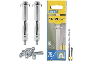 Rapid Metallexpander M8, För Väggar 16-26 mm, Klarar 25 kg, 10-pack