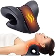 Cozyhealth Neck Stretcher for Neck Pain Relief, Heated Cervical Traction Device Pillow with Graphene Heating Pad, Neck and Shoulder Relaxer for TMJ Pain Relief and Cervical Spine Alignment(Black)